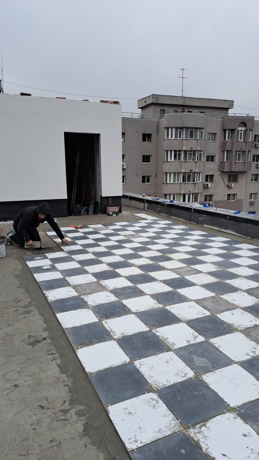 Montaj gresie terasă circulabilă